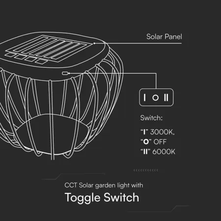 V-TAC Lampada LED Solare da Esterno | Energy Clever 2