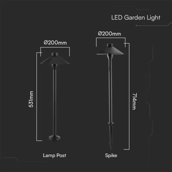 V-TAC PRO Paletto LED da Giardino | Energy Clever