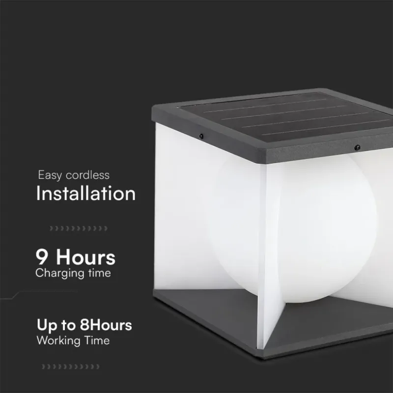 V-TAC Lampada LED Solare da Giardino | Energy Clever