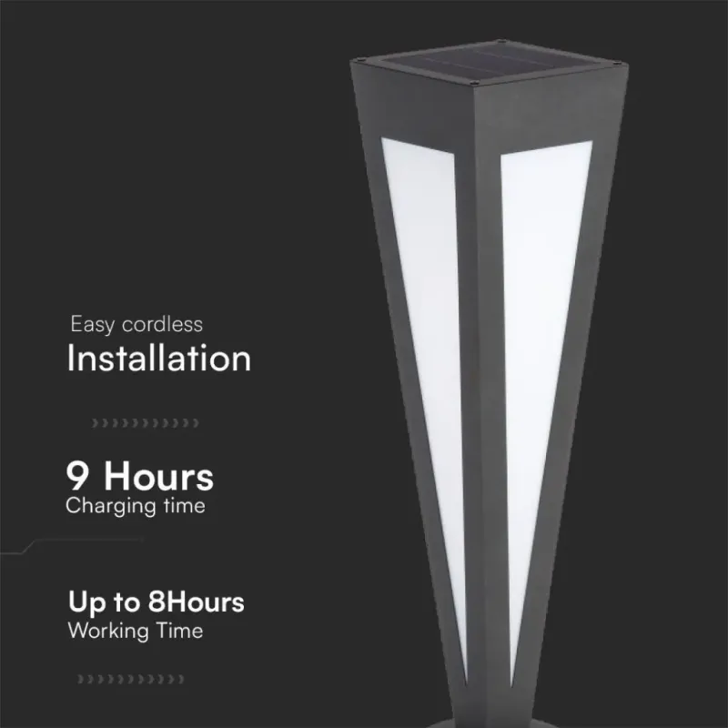 V-TAC Piantana Solare LED da Giardino | Energy Clever