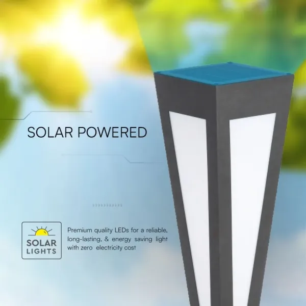 V-TAC Piantana Solare LED da Giardino | Energy Clever