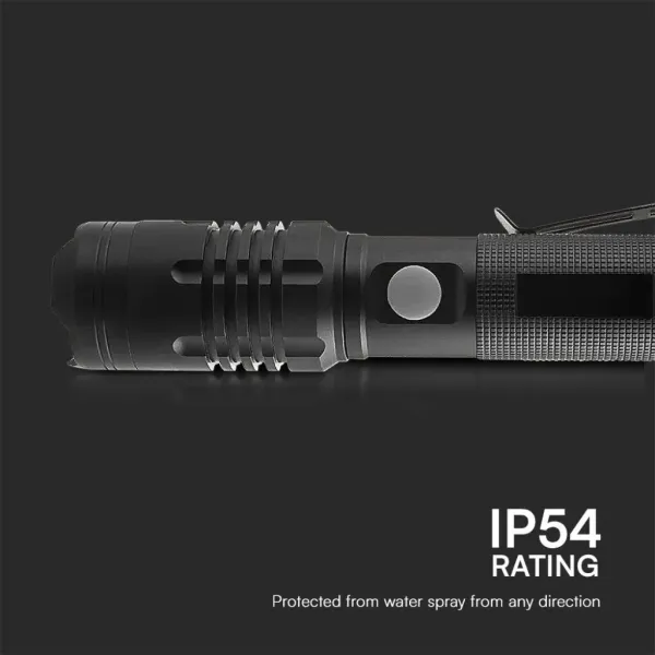 Torcia LED 10W con Batteria Ricaricabile USB | Energy Clever