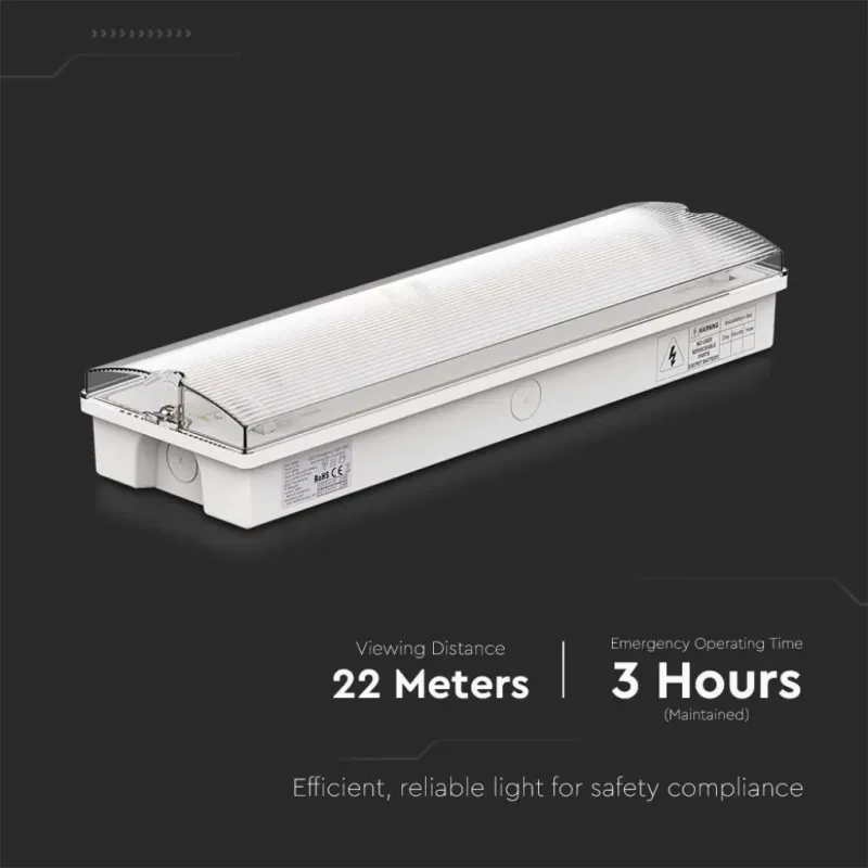Lampada LED di emergenza con Installazione a Parete | Energy Clever