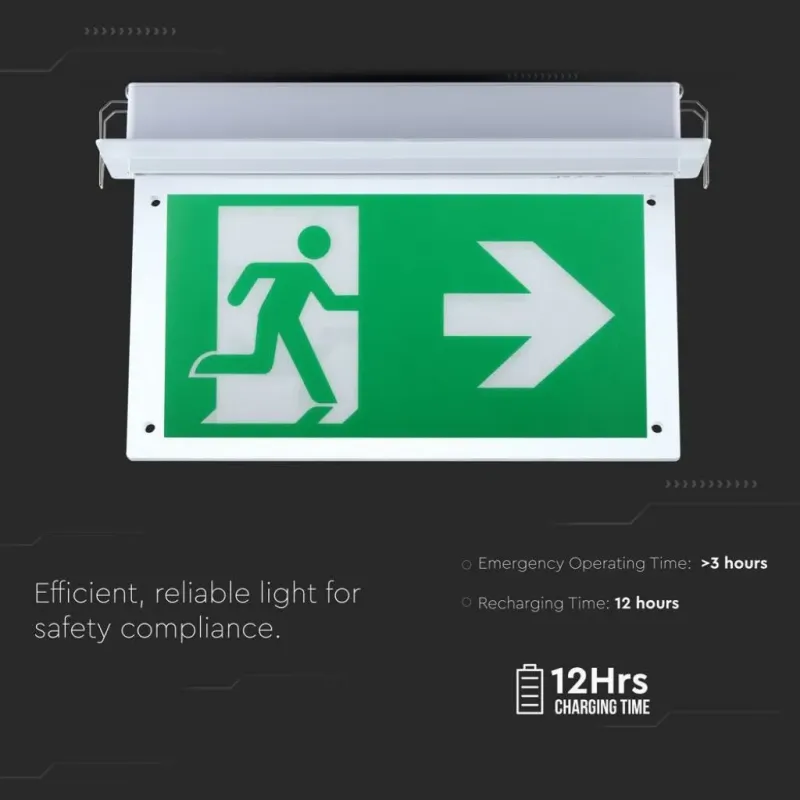 Lampada LED Chip di Emergenza Montaggio a Incasso | Energy Clever