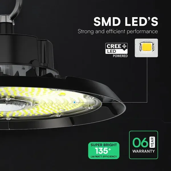 Campana Industriale LED CREE 200W 135LM/W UFO | Energy Clever