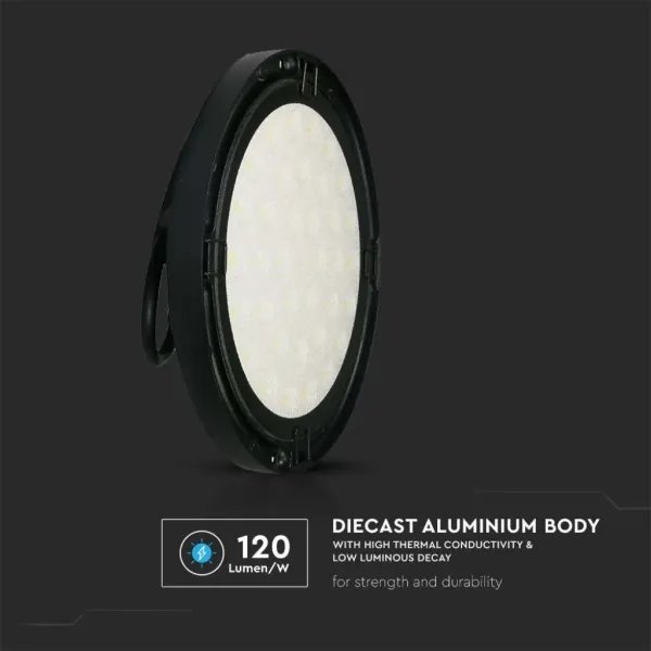 Campana Industriale LED SMD 100W 120LM/W UFO | Energy Clever