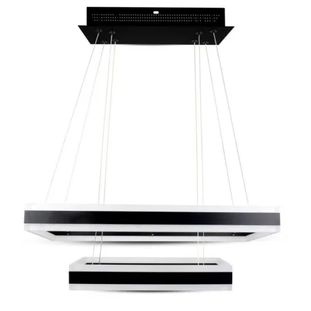 100W Soft Light Chandelier Dimmable Black 3000K
