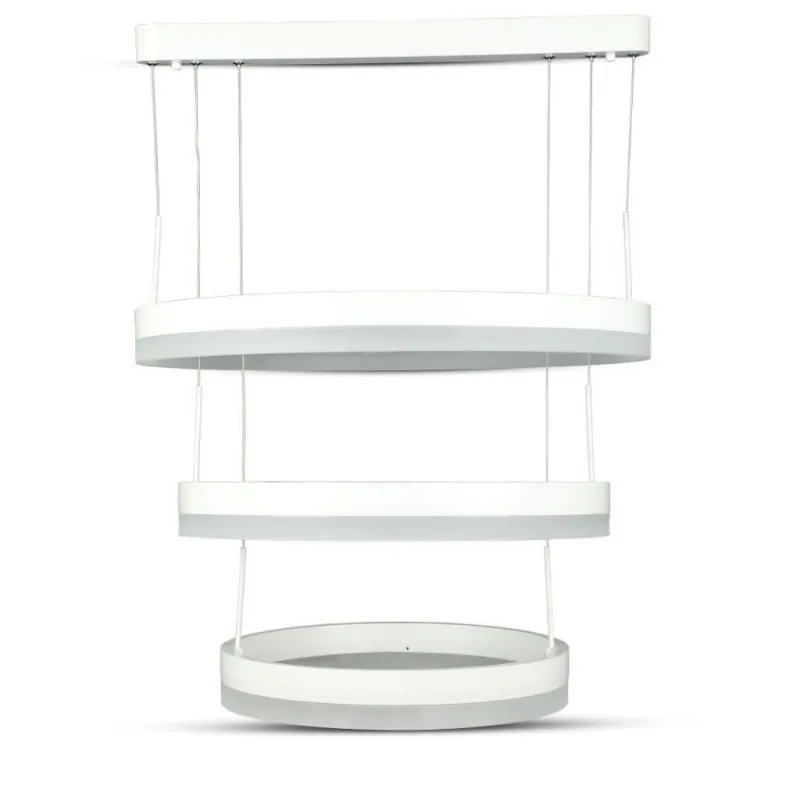 80W Soft Light Chandelier Dimmable White 3000K