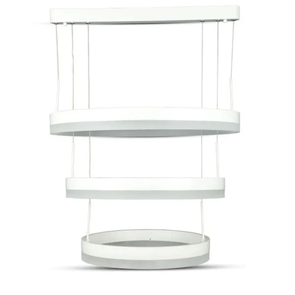 80W Soft Light Chandelier Dimmable White 3000K