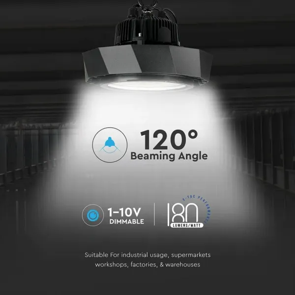 Campana Industriale LED Chip Samsung 100W | Energy Clever