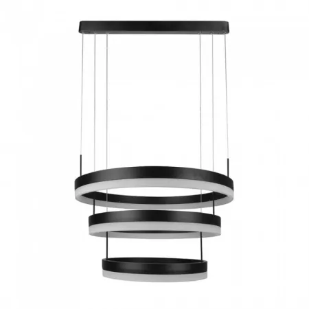 92W Soft Light Chandelier Dimmable Black 3000K