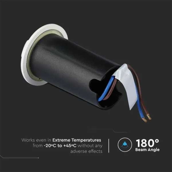 Faretto LED Segnapasso a Cilindro da Interramento 1W | Energy Clever
