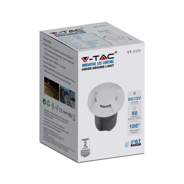 Faretto LED Segnapasso a Cilindro da Interramento 1W | Energy Clever