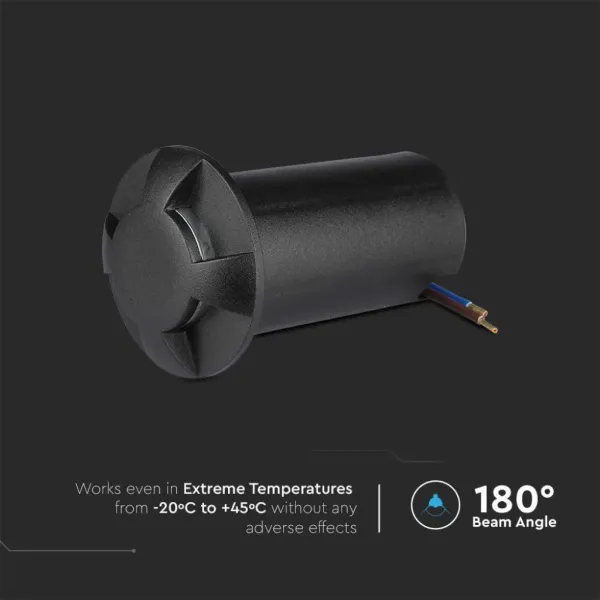 Faretto LED Segnapasso a Cilindro da Interramento 1W | Energy Clever