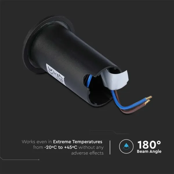 V-TAC Faretto LED Segnapasso a Cilindro da Interramento | Energy Clever