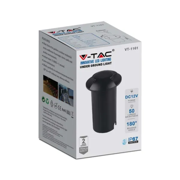 V-TAC Faretto LED Segnapasso a Cilindro da Interramento | Energy Clever