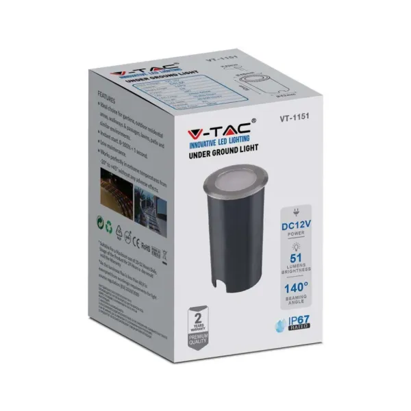 V-TAC Faretto LED Segnapasso a Cilindro | Energy Clever