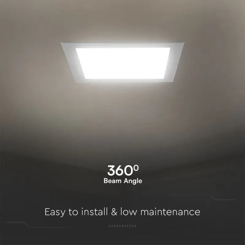 V-TAC PRO Mini Pannello LED Chip Samsung 12W Quadrato