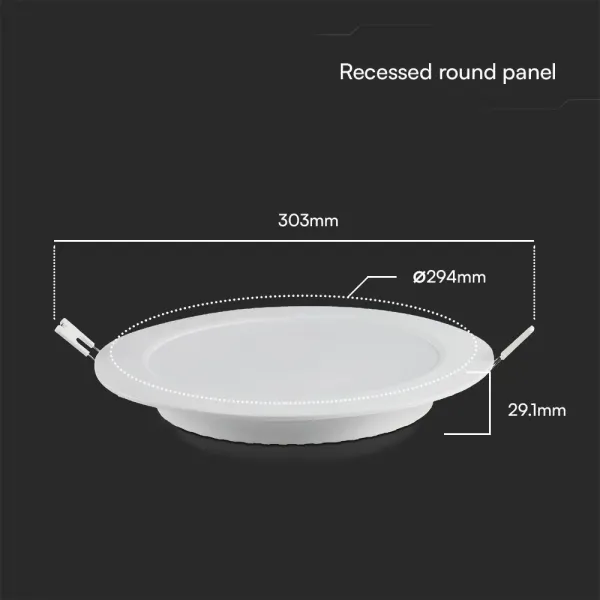 V-TAC PRO Mini Pannello LED Chip Samsung 24W | Energy Clever