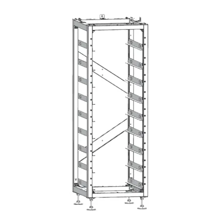 Armadio Rack Deye per 8 Moduli di Accumulo HV e BMS SKU 12347 12346
