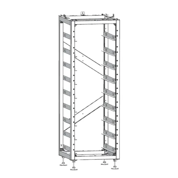 Armadio Rack Deye per 8 Moduli di Accumulo HV e BMS SKU 12347 12346