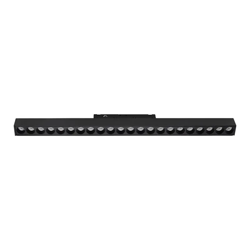 24W 48V LINEAR MAGNETIC GRILLE LIGHT ALUMINUM 3000K BLACK BODY