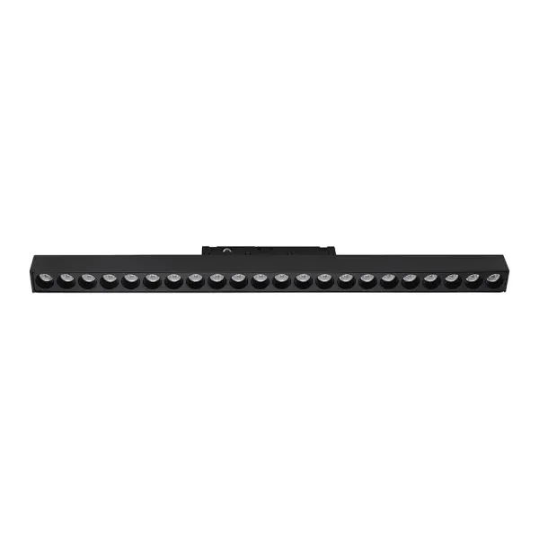 24W 48V LINEAR MAGNETIC GRILLE LIGHT ALUMINUM 3000K BLACK BODY