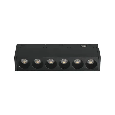 6W 48V LINEAR MAGNETIC GRILLE LIGHT ALUMINUM 6400K BLACK BODY