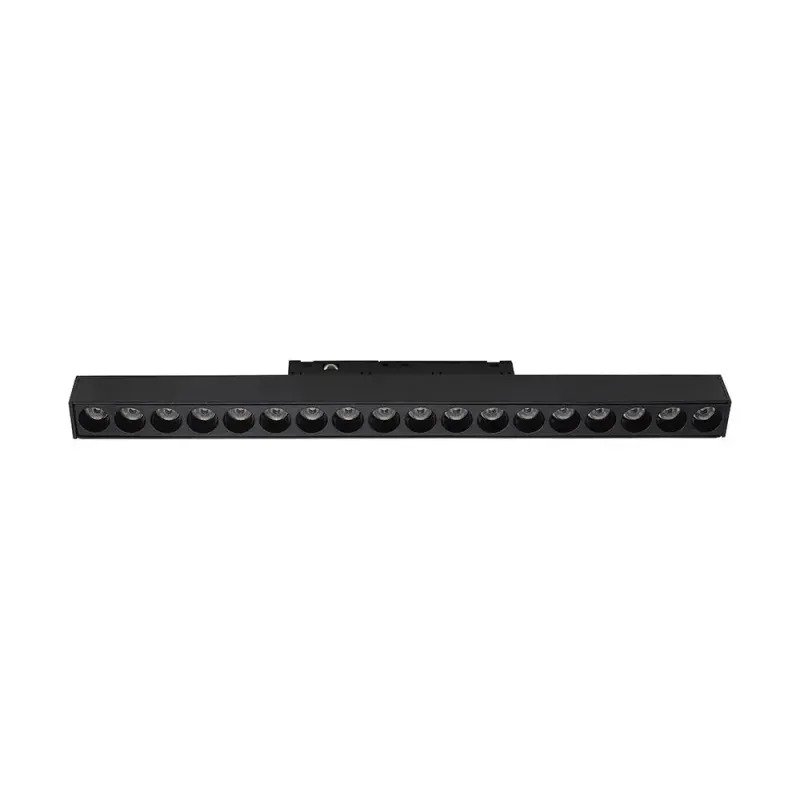 18W 48V LINEAR MAGNETIC GRILLE LIGHT ALUMINUM 3000K BLACK BODY