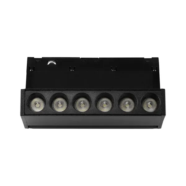 6W 48V ADJUSTABLE MAGNETIC SPOT LIGHT ALUMINUM 6400K BLACK BODY