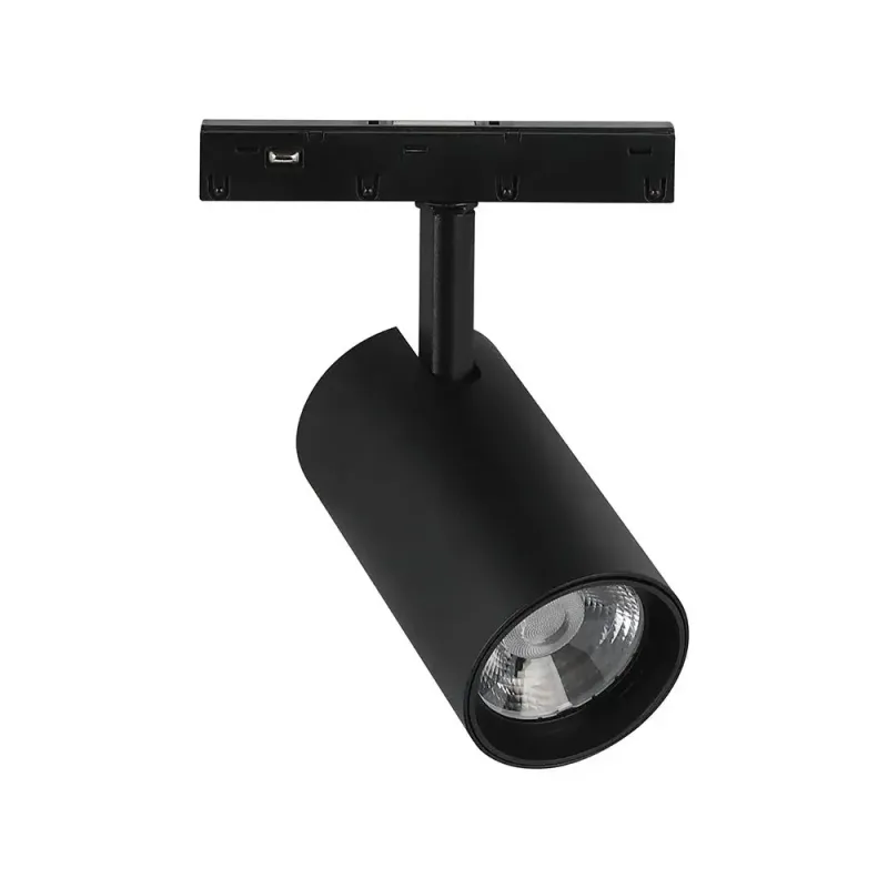 12W 48V MAGNETIC TRACK LIGHT ALUMINUM 4000K BLACK BODY