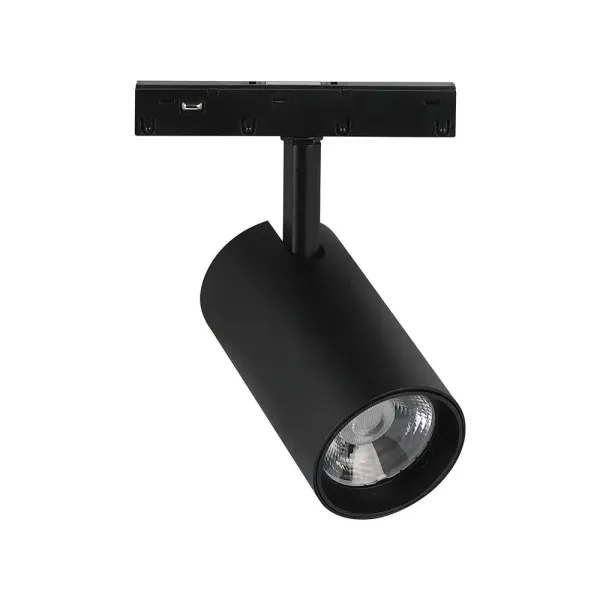 12W 48V MAGNETIC TRACK LIGHT ALUMINUM 4000K BLACK BODY