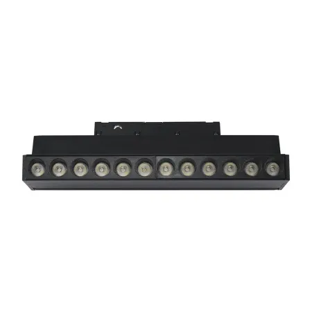 12W 48V ADJUSTABLE MAGNETIC SPOT LIGHT ALUMINUM 4000K BLACK BODY
