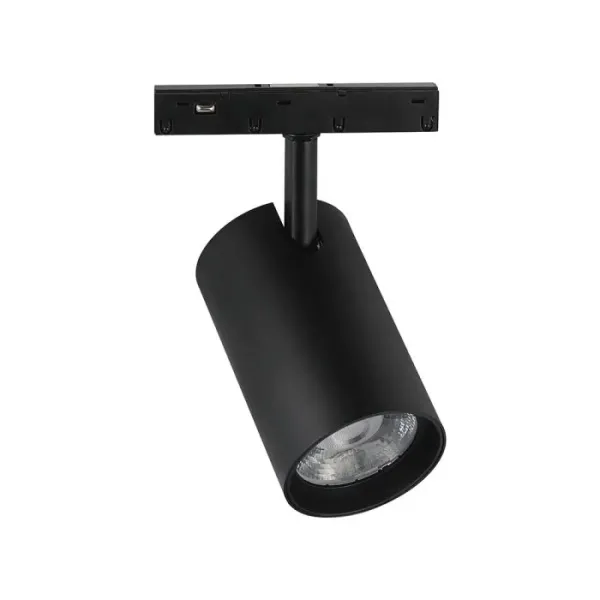 20W 48V MAGNETIC TRACK LIGHT ALUMINUM 3000K BLACK BODY