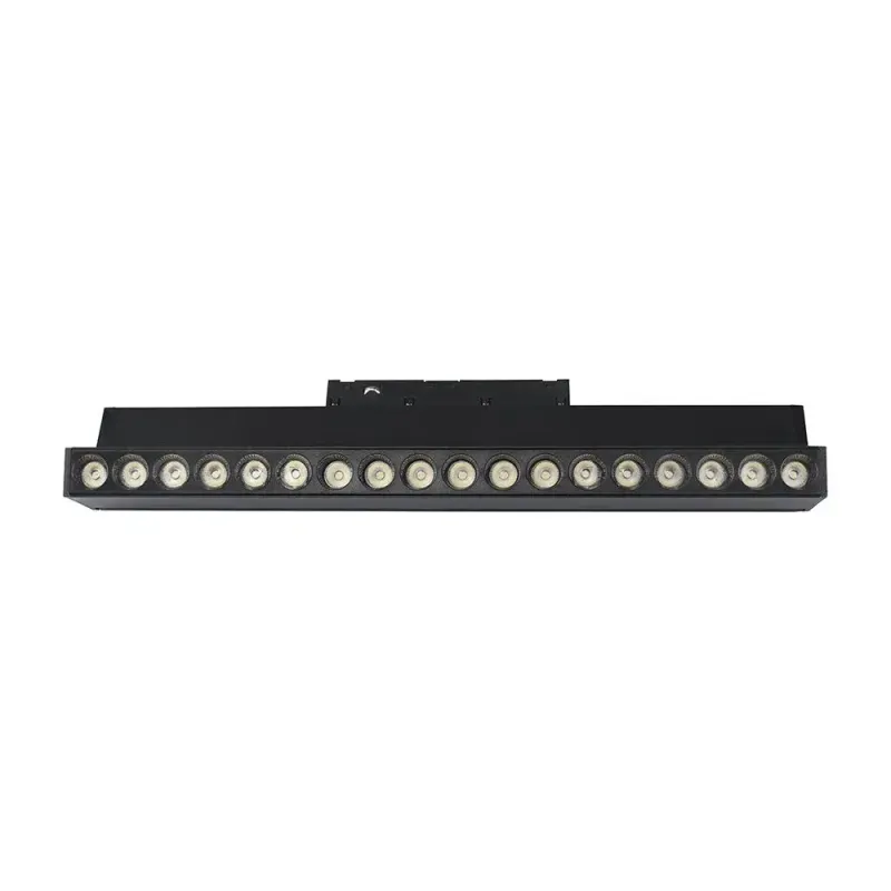 18W 48V ADJUSTABLE MAGNETIC SPOT LIGHT ALUMINUM 3000K BLACK BODY
