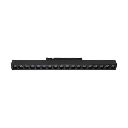 18W 48V LINEAR MAGNETIC GRILLE LIGHT ALUMINUM 4000K BLACK BODY