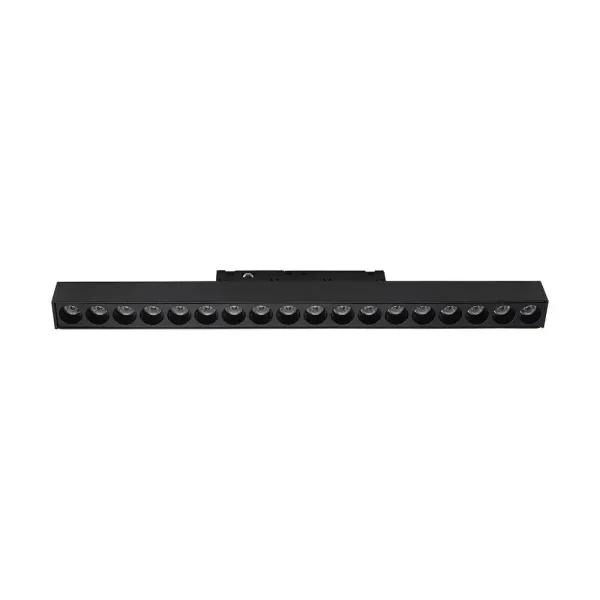 18W 48V LINEAR MAGNETIC GRILLE LIGHT ALUMINUM 4000K BLACK BODY