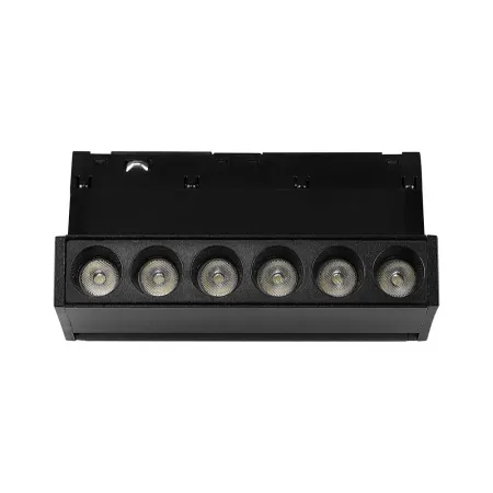 6W 48V ADJUSTABLE MAGNETIC SPOT LIGHT ALUMINUM 4000K BLACK BODY
