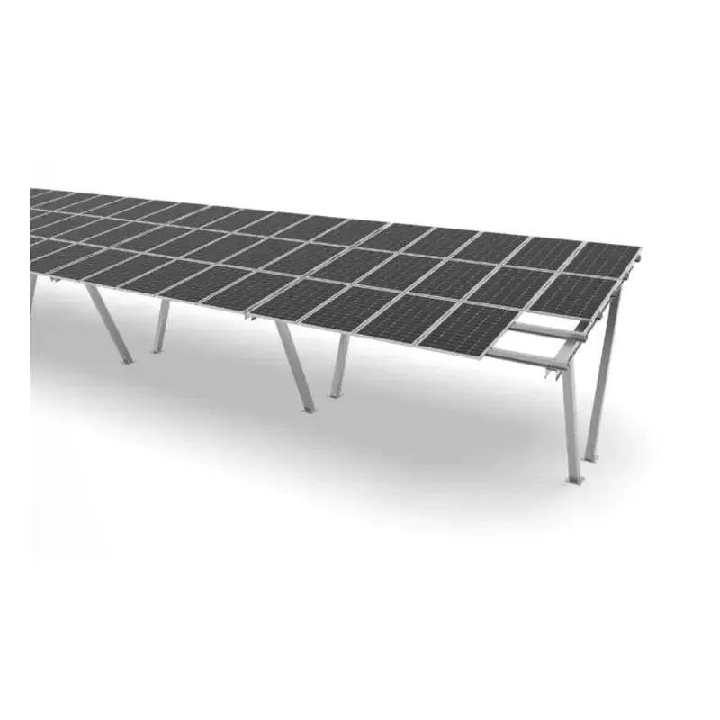 Struttura Carport Fotovoltaico Modulare a Doppia Colonna