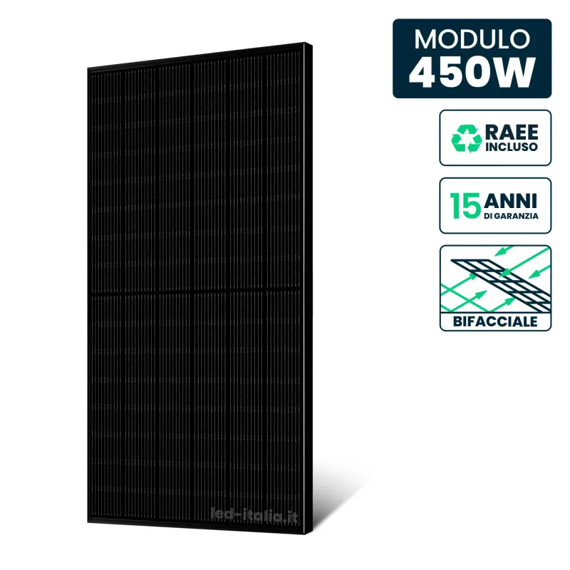 Modulo Fotovoltaico 450Wp Full Black | Energy Clever