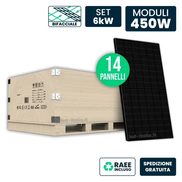 Set 6kW con 14 Pannelli Solari | Energy Clever