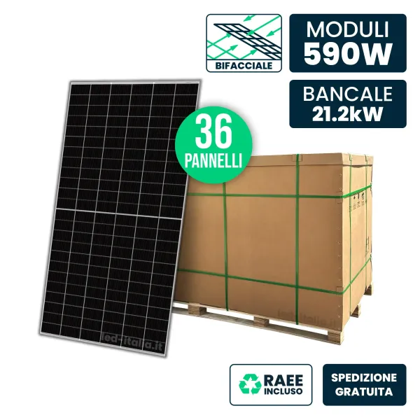 Bancale 21.2kW con 36 pannelli 590W | Energy Clever