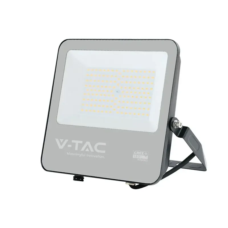 100W LED FLOODLIGHT WITH CREE CHIP CCT:4000K BLACK BODY GREY GLASS 6YRS WARRANTY 185LM/W