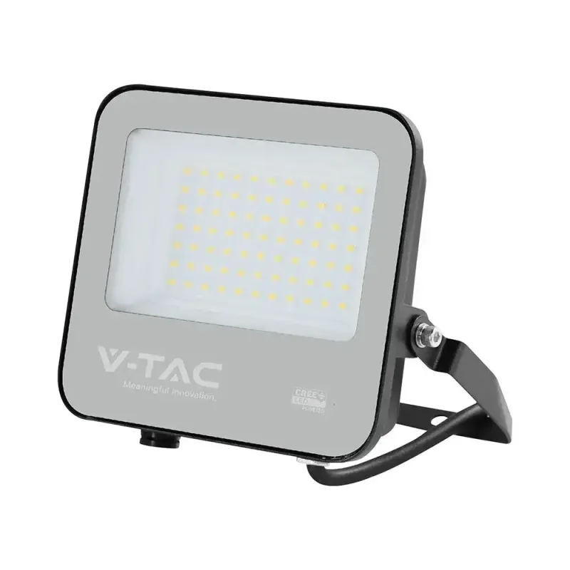 50W LED FLOODLIGHT WITH CREE CHIP CCT:4000K BLACK BODY GREY GLASS 6YRS WARRANTY 185LM/W