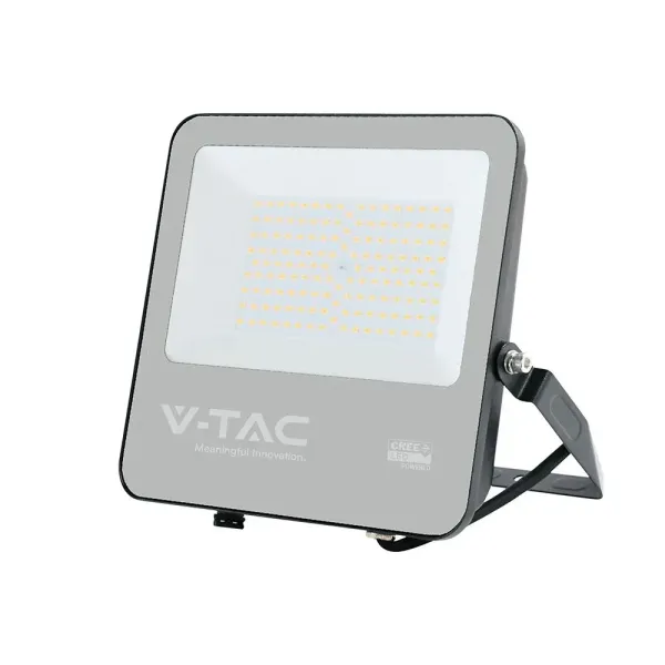 100W LED FLOODLIGHT WITH CREE CHIP CCT:6500K BLACK BODY GREY GLASS 6YRS WARRANTY 185LM/W