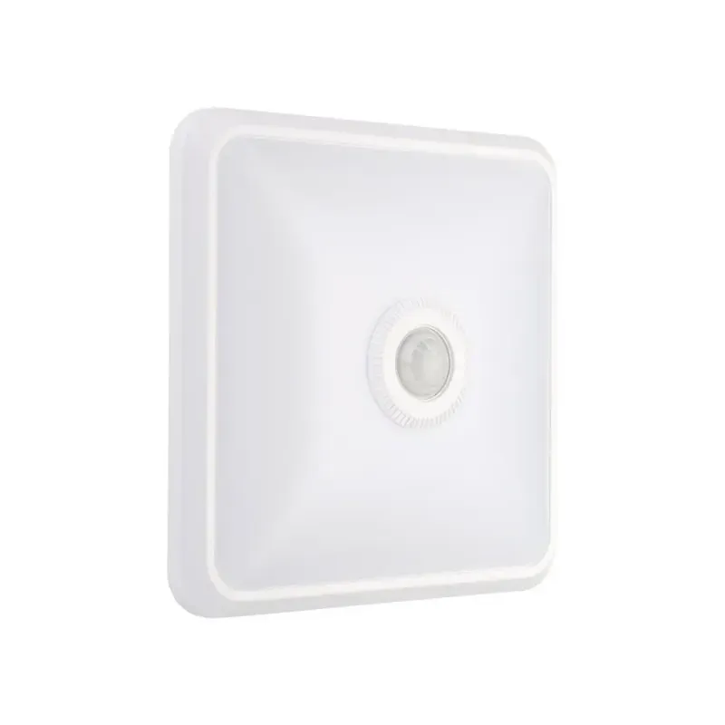 12W LED PIR LIGHT SENSOR LAMP WITH CREE CHIP CCT: 3IN1 SQ WHITE BODY