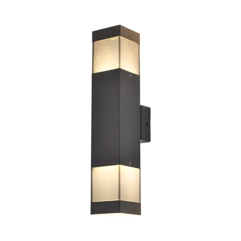 2*GU10 WALL LAMP BLACK BODY - IP54