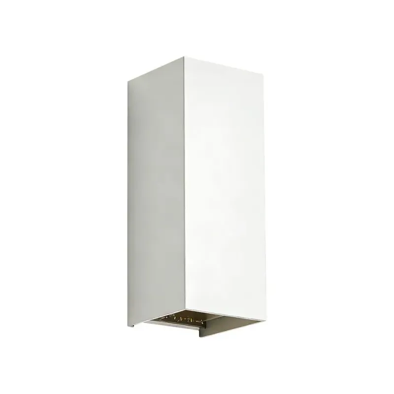 12W LED WALL LIGHT (71*71*171) 2700K+4000K WHITE BODY IP65