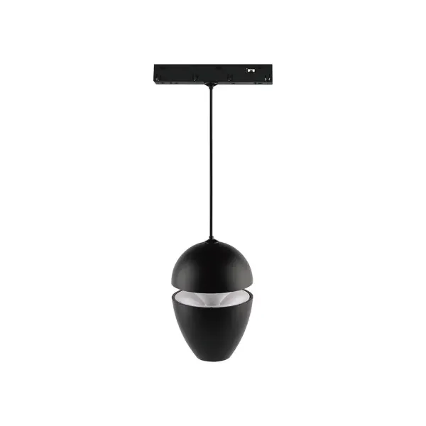 9W 48V MAGNETIC PENDANT LIGHT ALUMINUM 4000K BLACK BODY