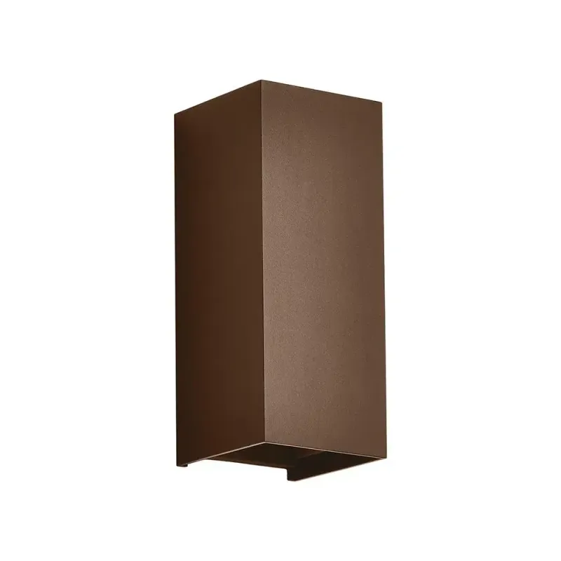 12W LED WALL LIGHT (71*71*171) 2700K+4000K CORTEN BODY IP65